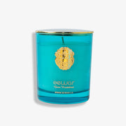 Green Wonderland Scented Candle with jasmine, tuberose, and powdery accords in an elegant 200g glass jar for a luxurious floral fragrance.