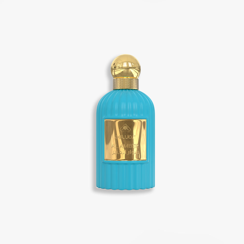 Sewar Al Amber combines saffron, amberwood, and cedar for a sophisticated woody oriental fragrance, perfect for adding a touch of luxury and elegance.