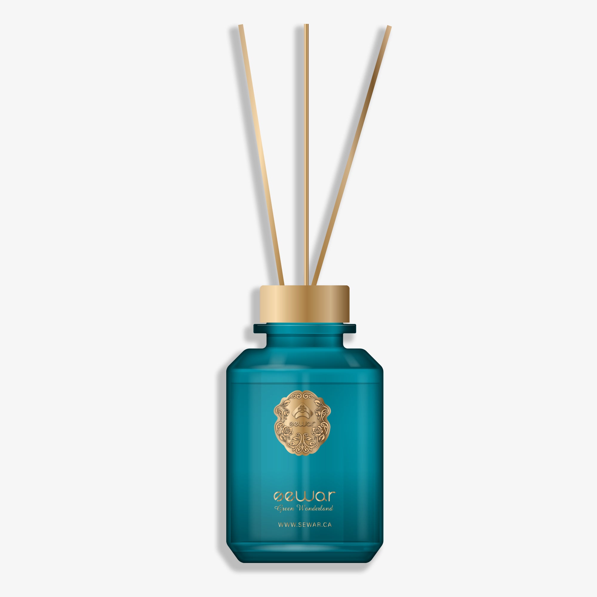 Transform your space with the Sewar Green Wonderland Reed Diffuser. This luxurious glass bottle diffuser features an exquisite metallic logo and a refined fragrance blend of jasmine, tuberose, and powdery accords, offering an elegant and long-lasting aroma.