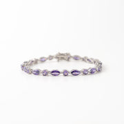 Purple Tennis  Bracelet