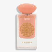 Toffee Musk — a rich blend of soft chocolate, creamy caramel, and smooth vanilla, wrapped in musk for a cozy, velvety warmth that’s irresistibly comforting. by gulf orchid