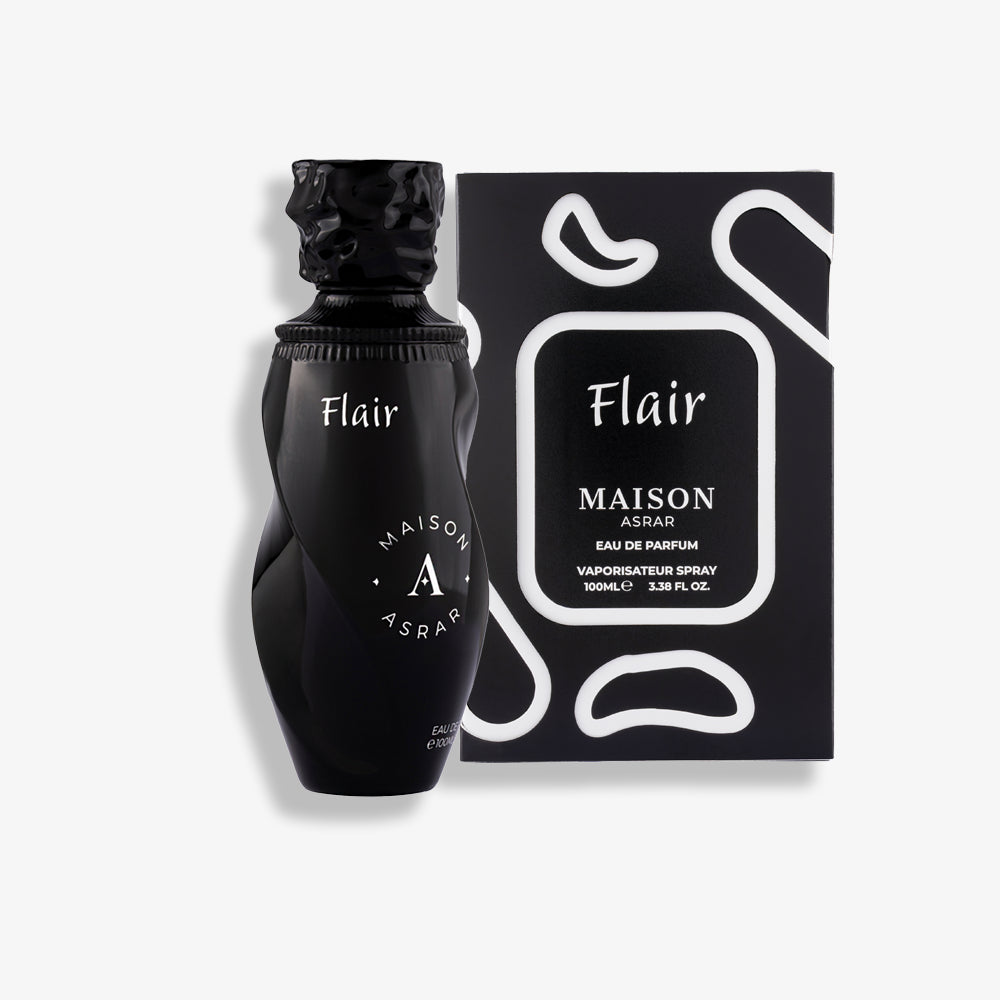 Flair by Maison Asrar – A bold 100ML Eau de Parfum inspired by Sauvage - Dior, featuring oriental woody notes with amber, lavender, and vetiver.