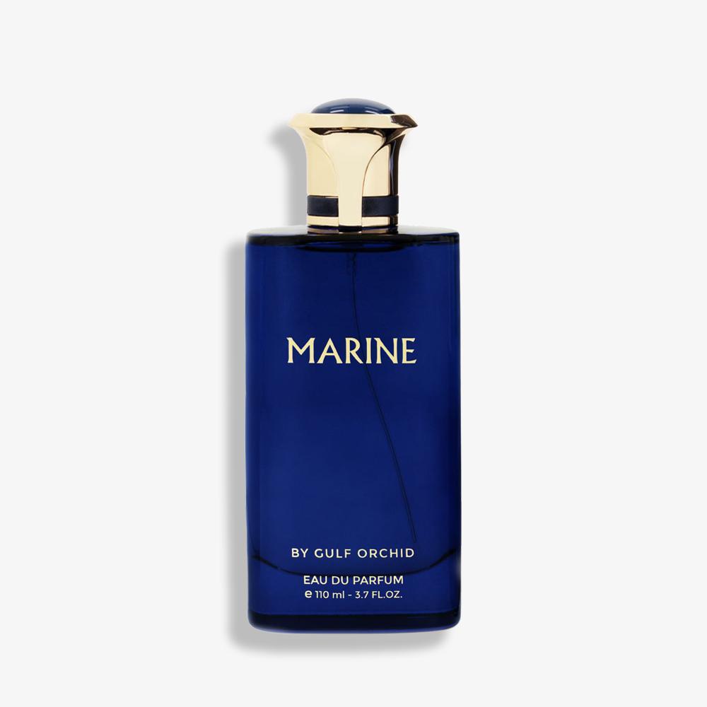 Marine by Gulf Orchid – A fresh and elegant 110ML Eau de Parfum inspired by Chanel Platinum Égoïste, featuring citrus, lavender, and ambery notes.