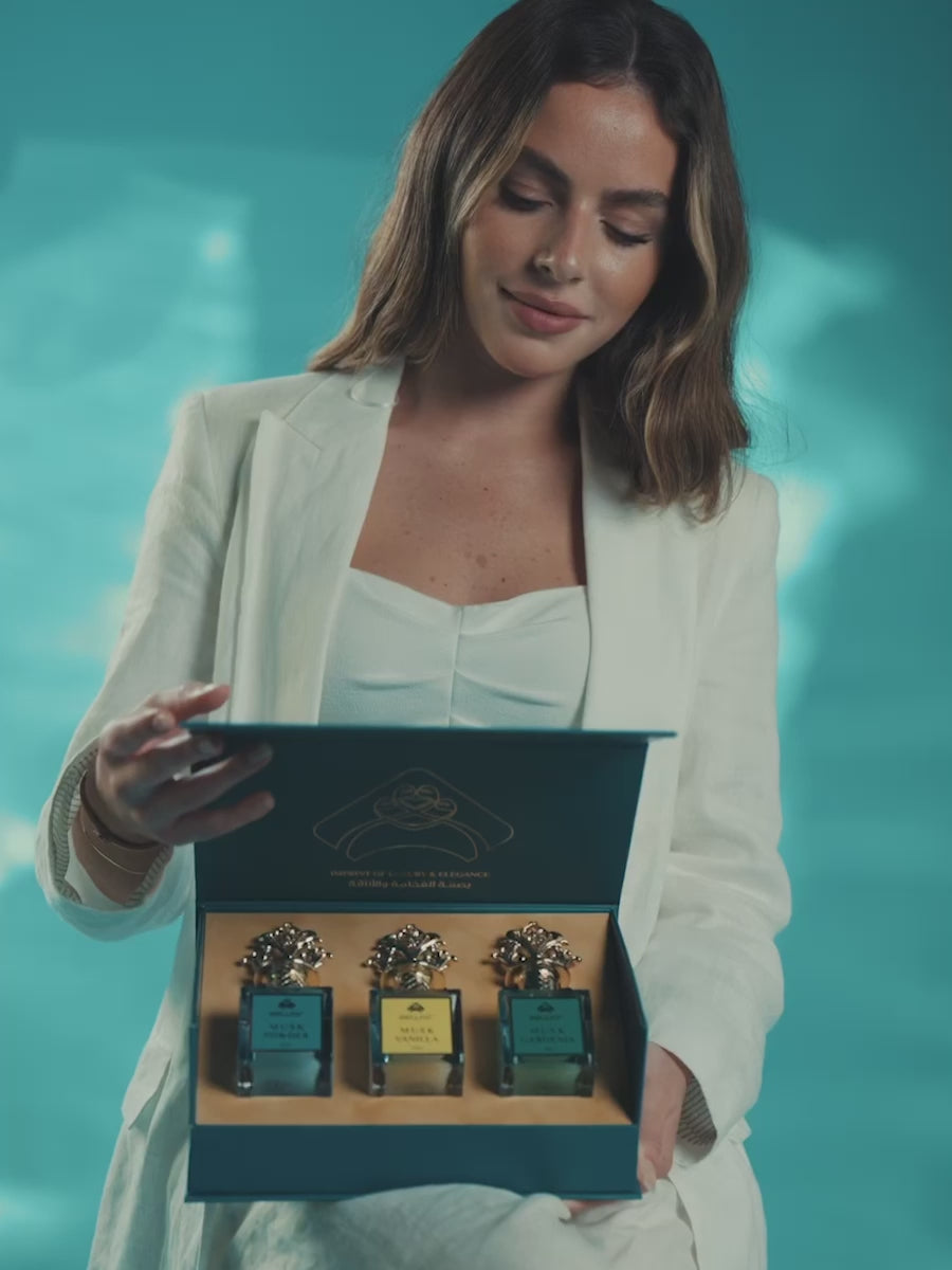 Load video: Sewar Musk Collection (Vanilla, Powder, Gardenia)