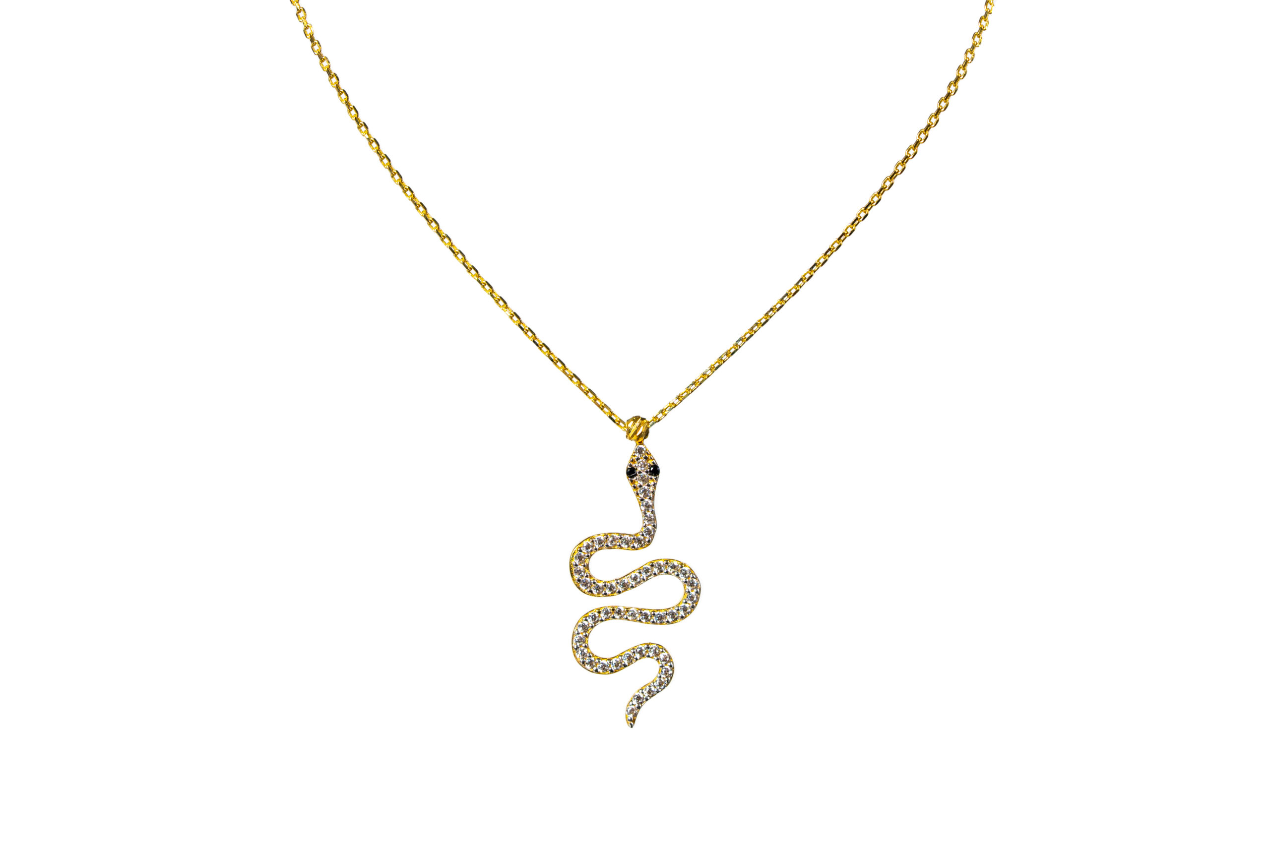10 k Gold  Snake Necklace