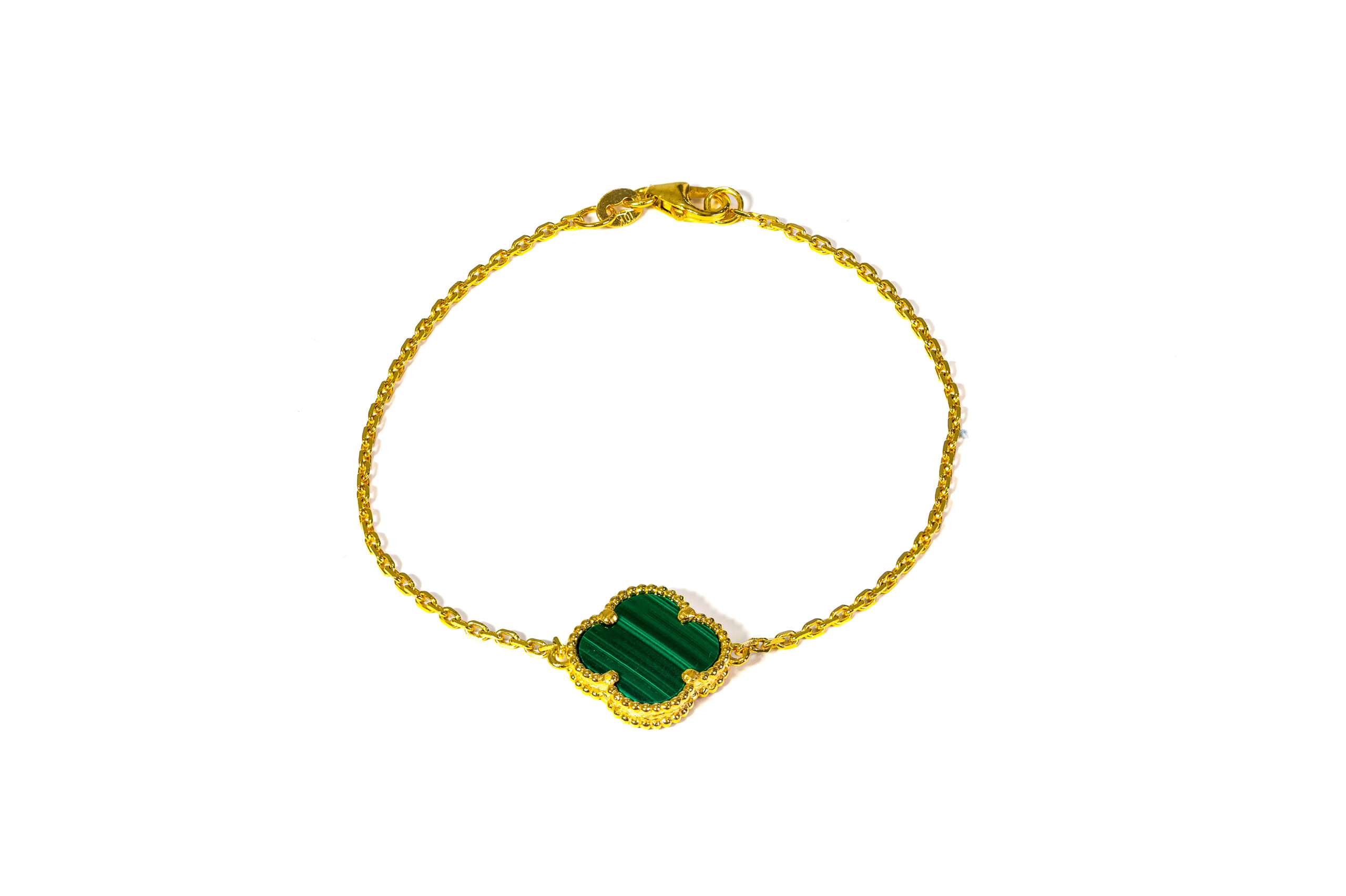 10k Gold  Leaf Clover Bracelet
