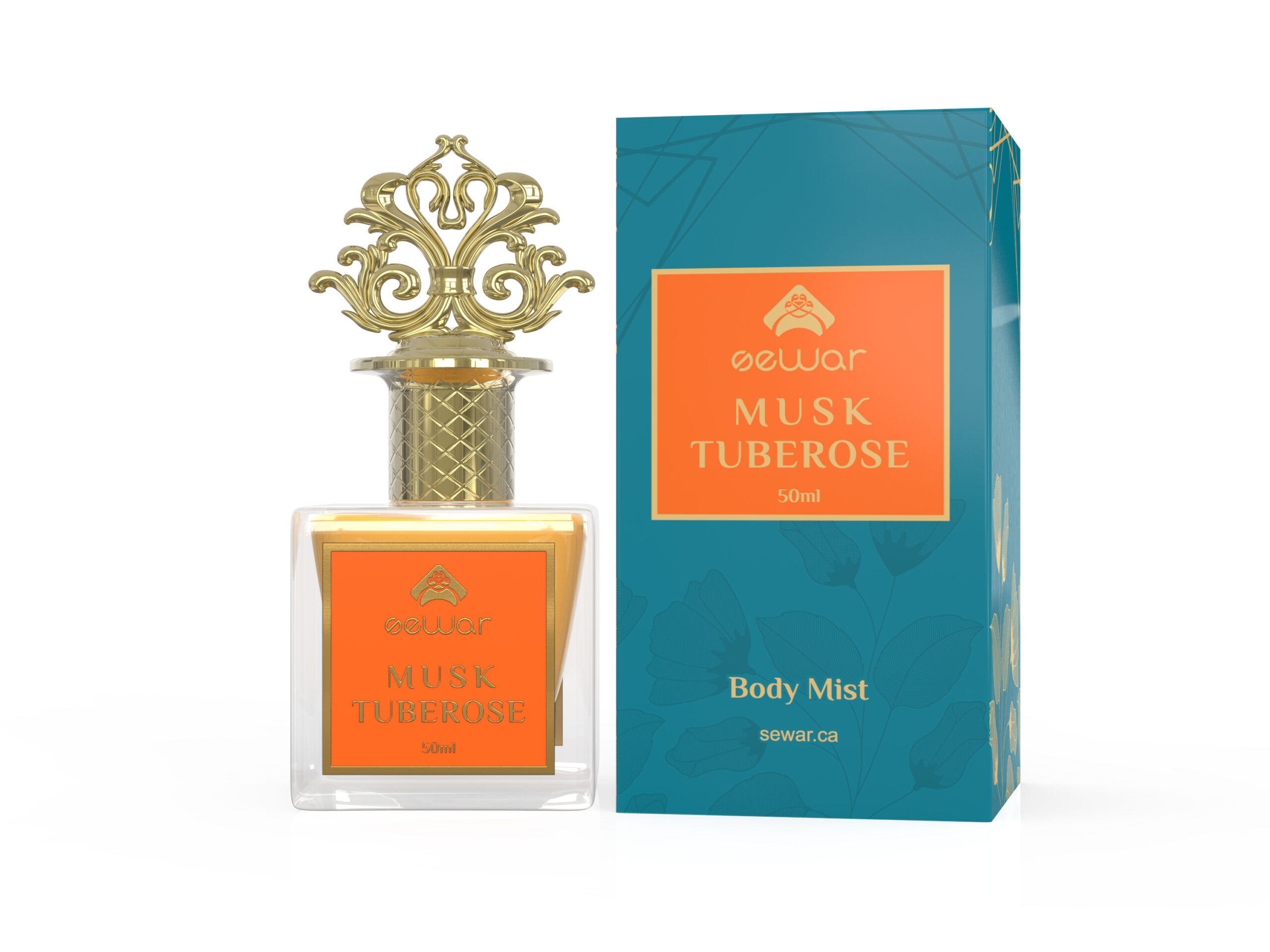 Tuberose Musk Body Mist by Sewar with Exotic Tuberose and Soft Musk Notes